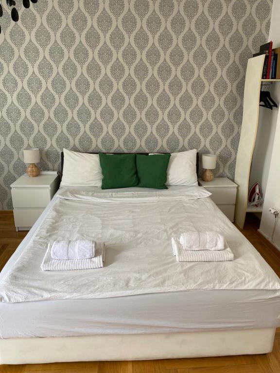 Krevet ili kreveti u jedinici u objektu Nušićeva apartment