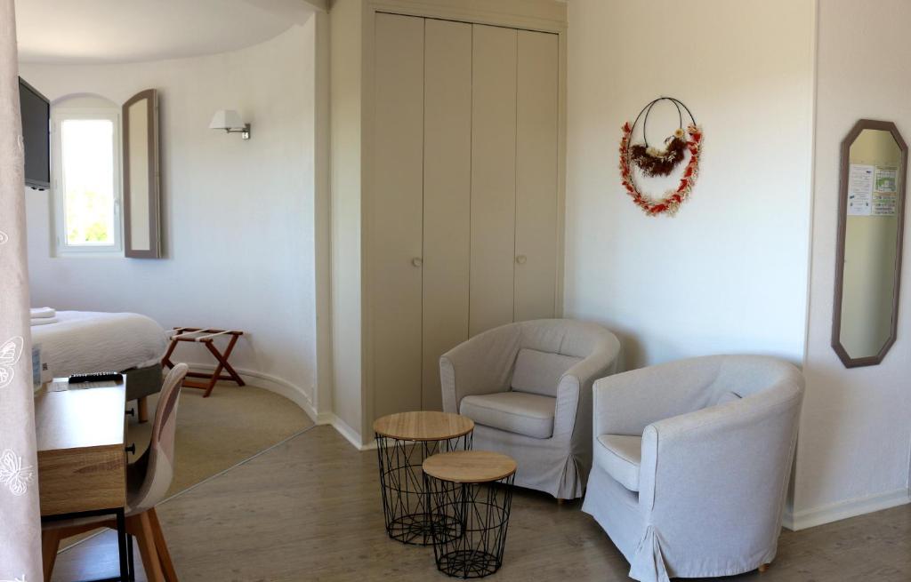 Posezení v ubytování Hôtel de Vacances de la Vignasse