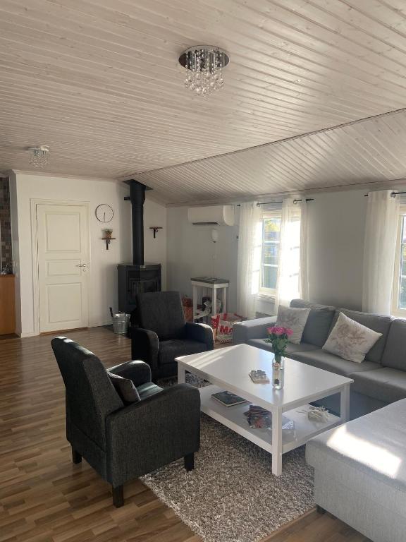 Posezení v ubytování Mysigt hus i Torsby