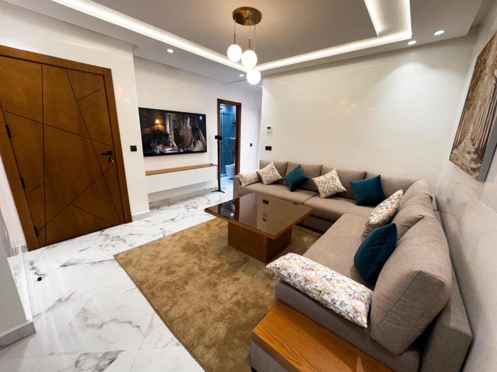Posezení v ubytování AMBAR RESIDENCE