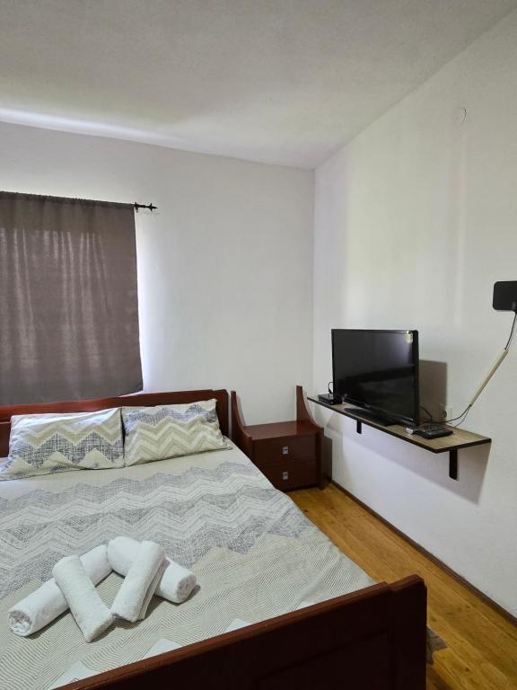 Postel nebo postele na pokoji v ubytování Rural Resort Tron - Rooms