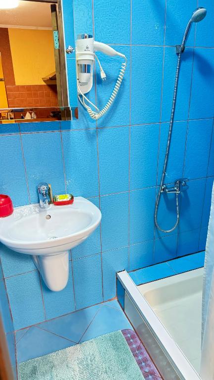 Koupelna v ubytování Dacha PODOBOVETS 127