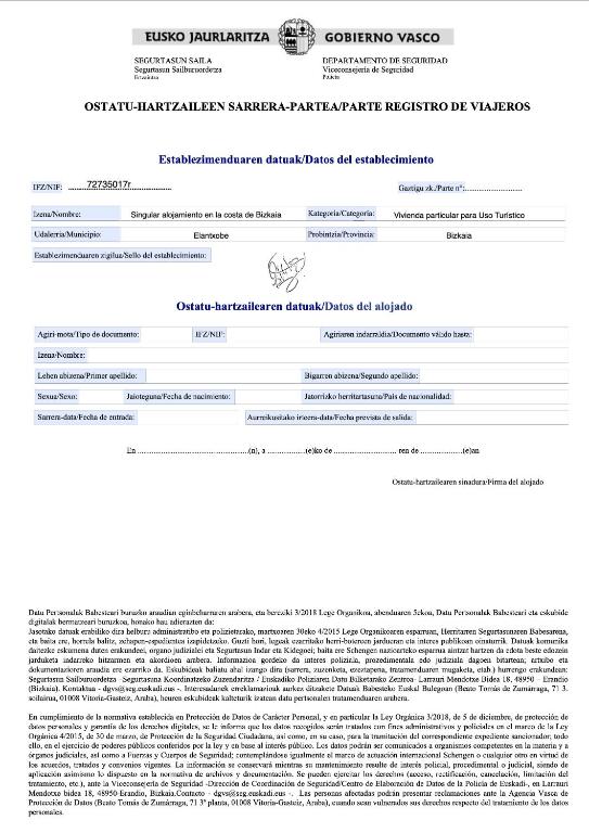 Certifikát, ocenenie alebo iný dokument vystavený v ubytovaní Singular apartamento en Elantxobe Urdaibai