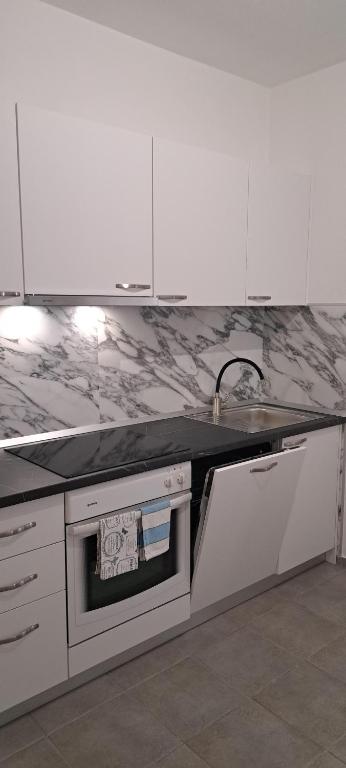 Kuchyňa alebo kuchynka v ubytovaní Blanka Apartment