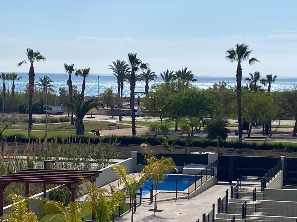 Swimmingpoolen hos eller tæt på Adosado en Playa Casablanca
