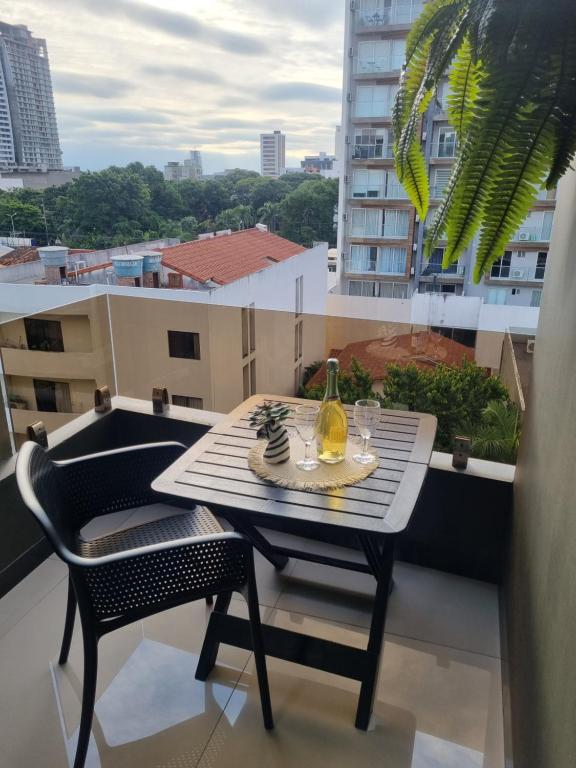 Balkón nebo terasa v ubytování Dpto con balcón, piscina, gym, cowork en Equipe