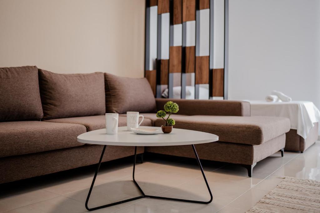 Posezení v ubytování FUYA Apartments