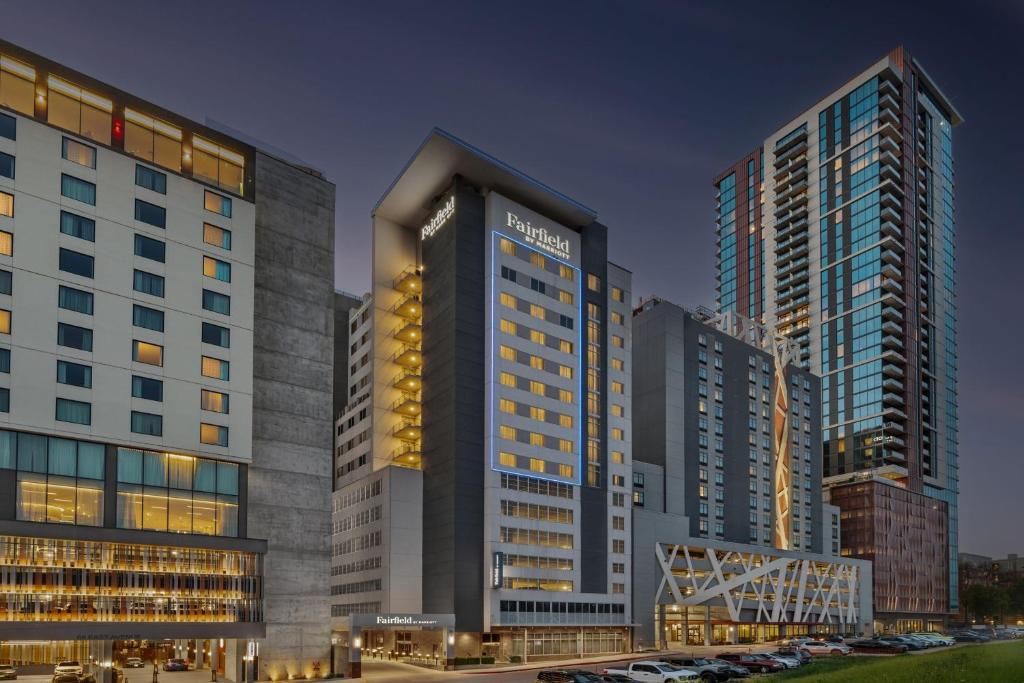 a rendering of a city with tall buildings at Fairfield by Marriott Inn & Suites Austin Downtown in Austin