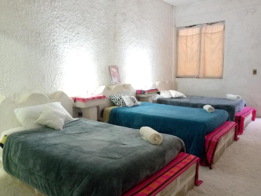 Кровать или кровати в номере Hostal Beds of salt Ga