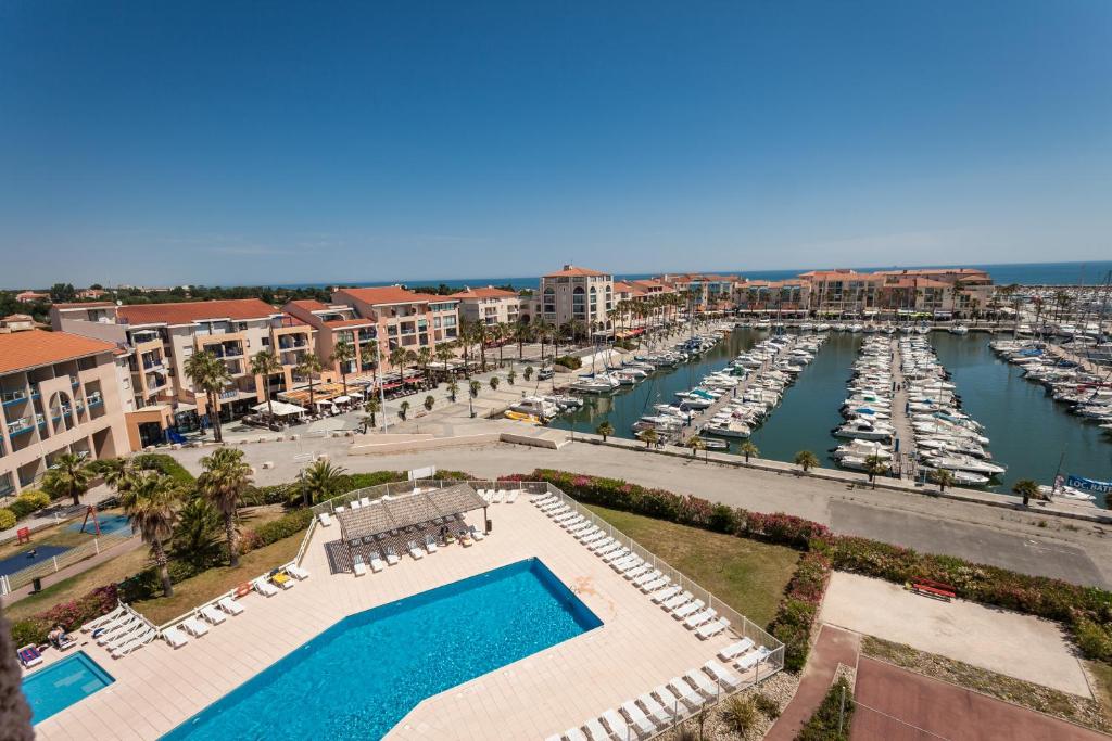 Pemandangan kolam renang di Résidence Mer & Golf Port Argelès atau berdekatan
