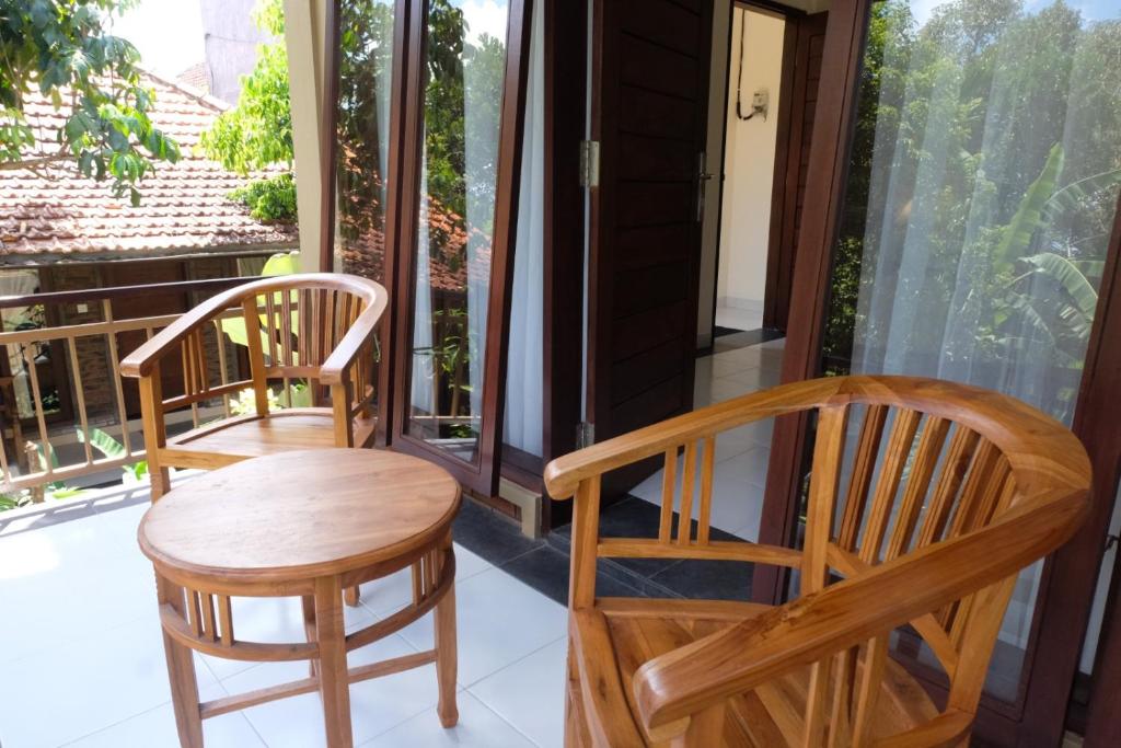 Balkón nebo terasa v ubytování Ary House Ubud