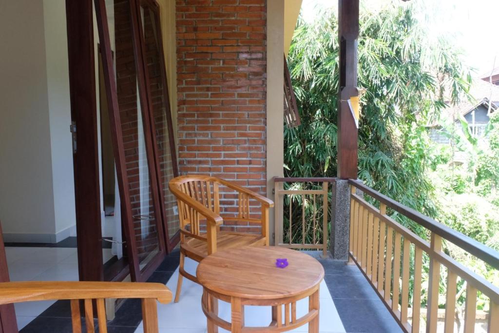 Balkón nebo terasa v ubytování Ary House Ubud