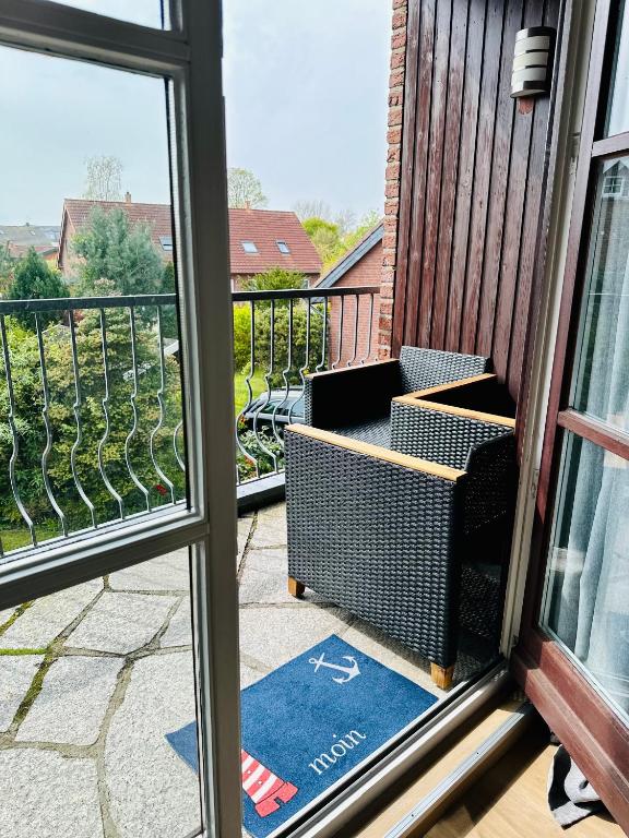 Balkón nebo terasa v ubytování Große deluxe Ferienwohnung mit Balkon, 2 SZ und nur 300m zum Strand