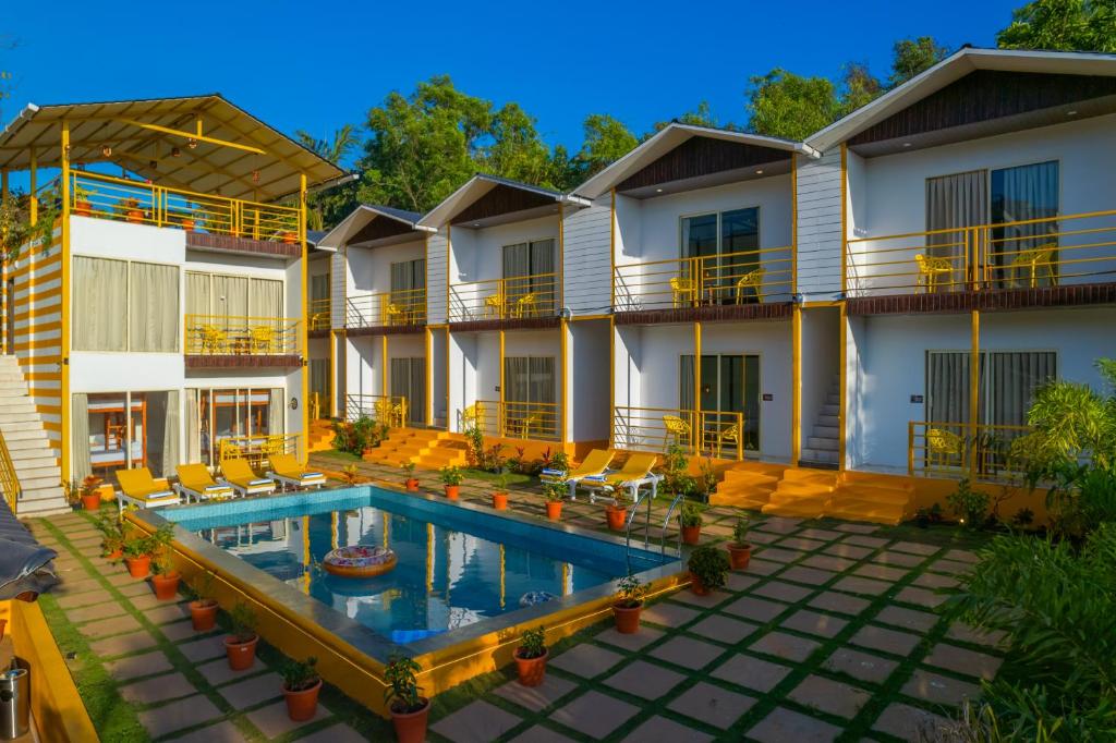 Bazén v ubytování The Social Stays Goa, Morjim formerly ArtBuzz nebo v jeho okolí