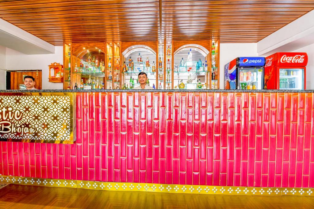 Lounge nebo bar v ubytování FabHotel Ashirwad - Nr Mall De Goa, Porvorim