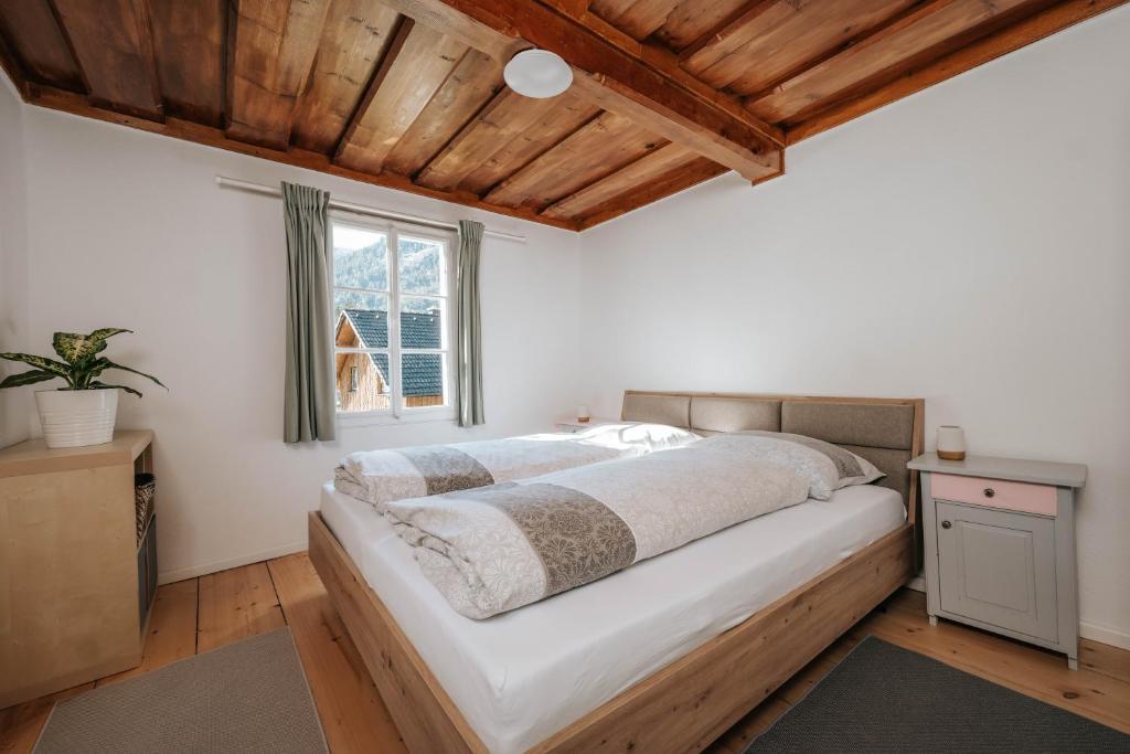 Postel nebo postele na pokoji v ubytování Ferienhaus s Manz