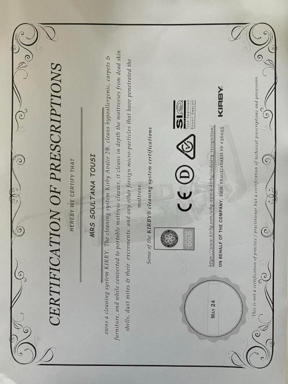 Certifikát, hodnocení, plakát nebo jiný dokument vystavený v ubytování Yellow Submarine