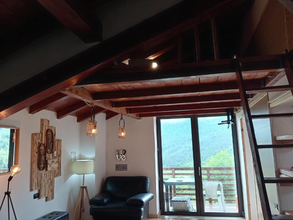 Posezení v ubytování Chalet cima 12 Valle di Sella