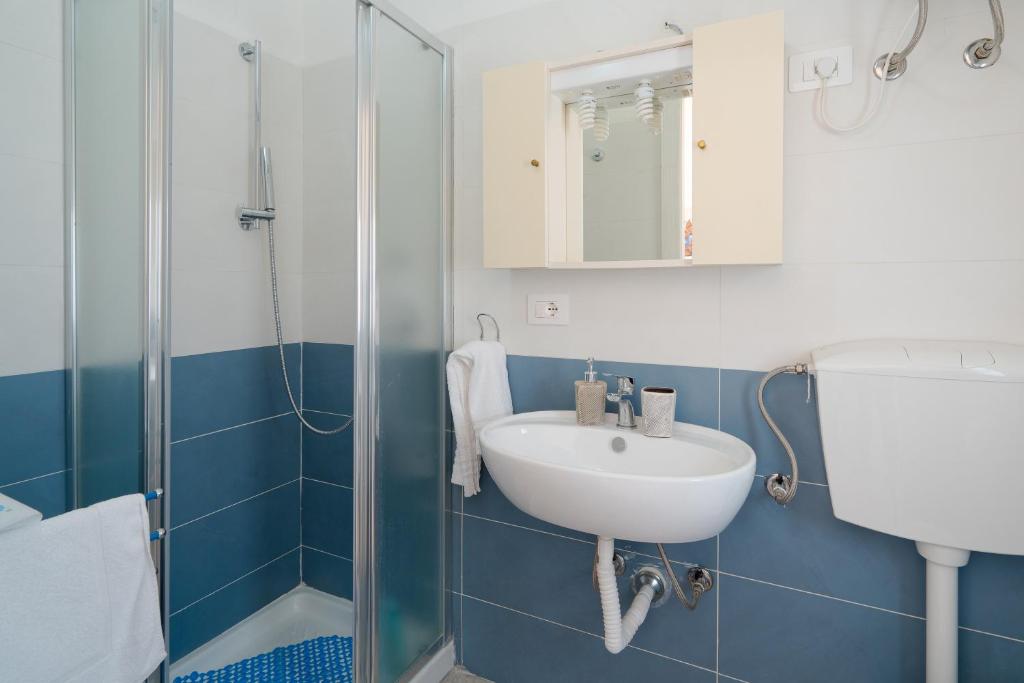 Koupelna v ubytování Villa Rosa con accesso sul mare