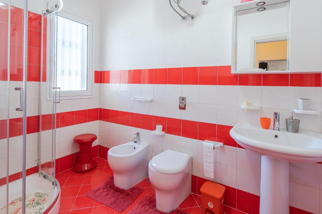 Koupelna v ubytování Villa Rosa con accesso sul mare