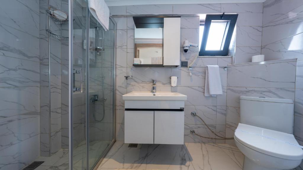 Koupelna v ubytování Skykhan Otel