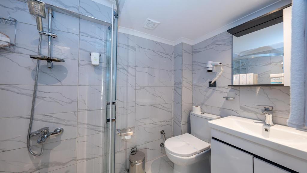 Koupelna v ubytování Skykhan Otel