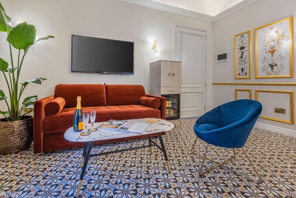 TV a/nebo společenská místnost v ubytování Maison Medina Malta