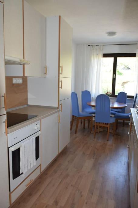 Kuchyň nebo kuchyňský kout v ubytování Apartma podeželje