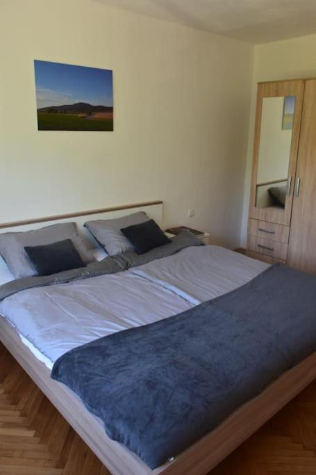 Postel nebo postele na pokoji v ubytování Apartma podeželje