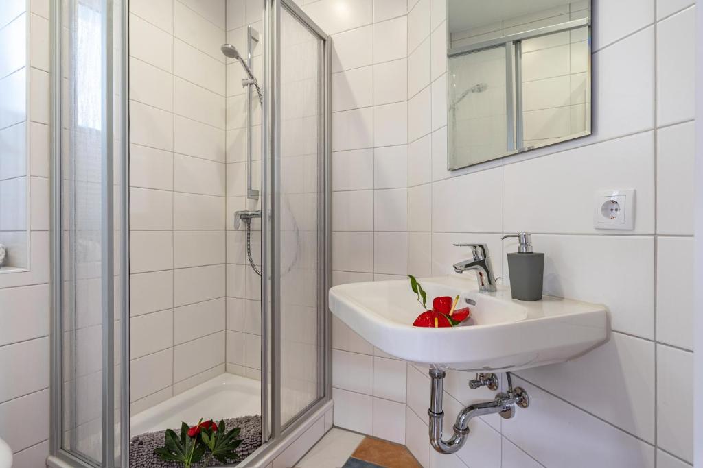 Koupelna v ubytování Casa Bella