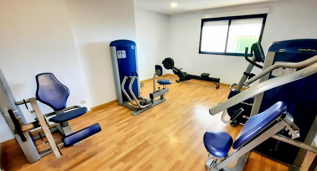 Fitness centrum a/nebo fitness zařízení v ubytování Sunny Apartment