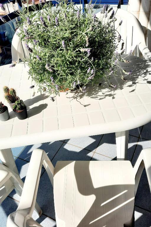 Balkón nebo terasa v ubytování Sunny Apartment