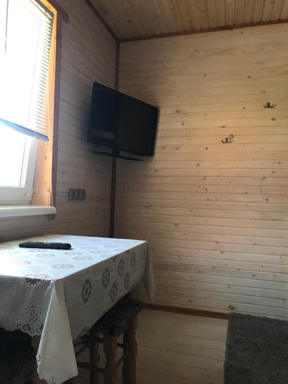TV a/nebo společenská místnost v ubytování Ромашка