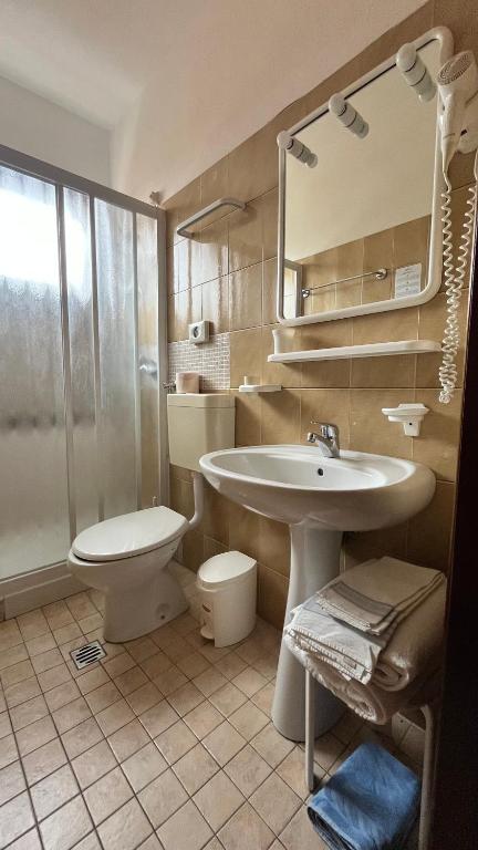 Koupelna v ubytování Hotel Le Star