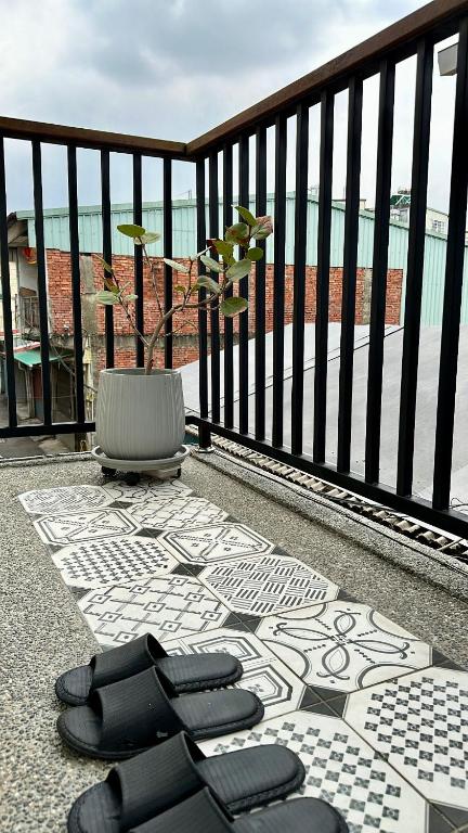 Balkón nebo terasa v ubytování 山有巷宅 Alley House
