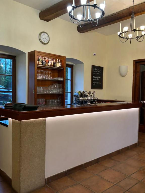Lounge nebo bar v ubytování Pension U Lyžaře