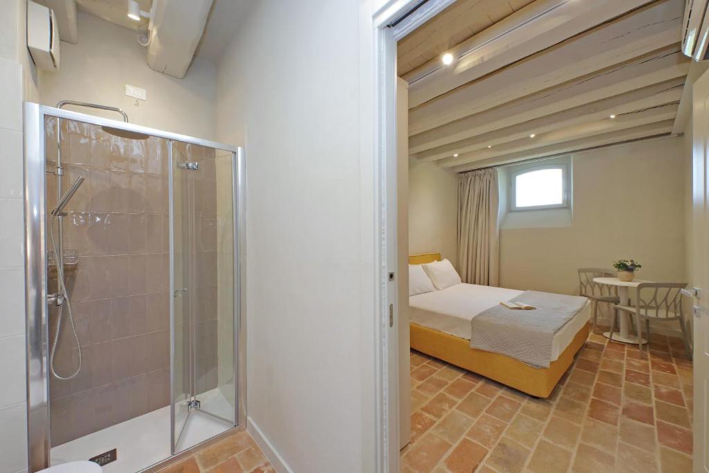 Koupelna v ubytování Agriturismo Biancarda