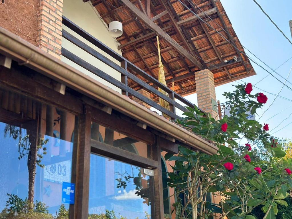 Μπαλκόνι ή βεράντα στο Pousada Prana Tiradentes