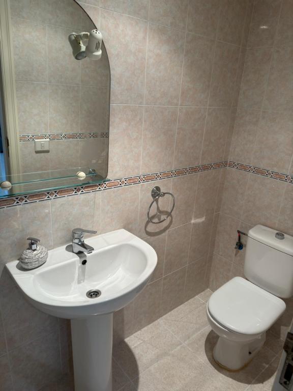 Koupelna v ubytování Apartamento caribe