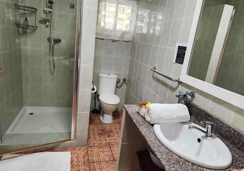 Koupelna v ubytování Buisson Guesthouse