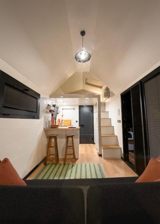 Kuchyň nebo kuchyňský kout v ubytování Efe Tiny House