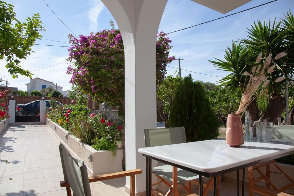Balkón nebo terasa v ubytování Casa da Bugainvillea