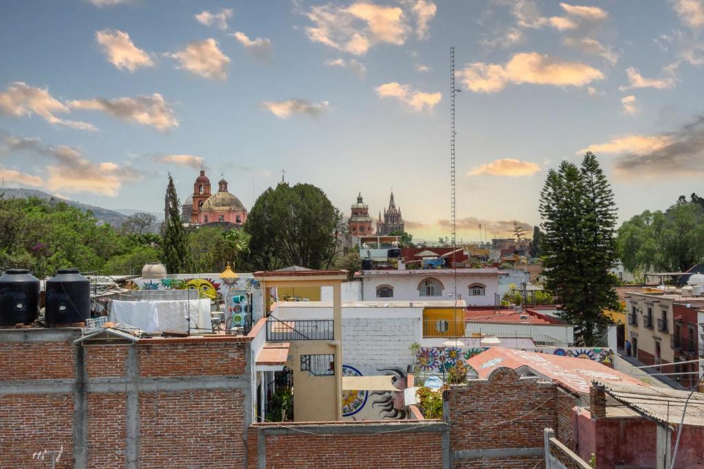 Nespecifikovaný výhled na destinaci San Miguel de Allende nebo výhled na město při pohledu z hotelu