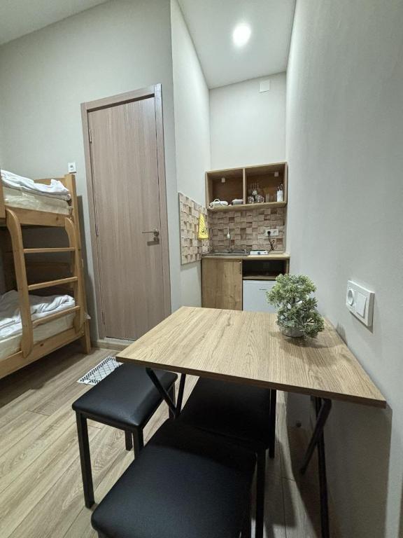 Kuchyň nebo kuchyňský kout v ubytování New Meidan