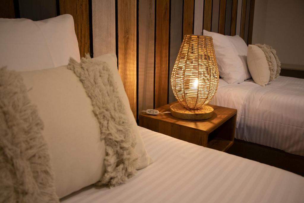Postel nebo postele na pokoji v ubytování Marbore hotel & Spa