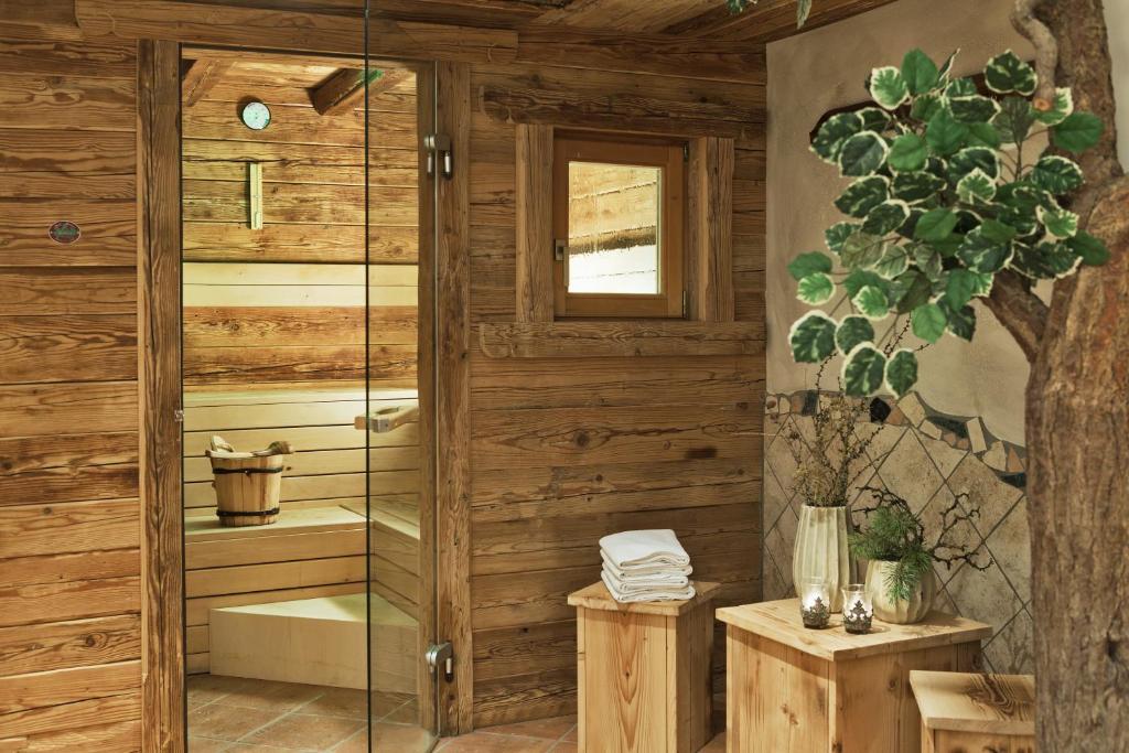 Koupelna v ubytování Landhotel Untermüllnergut