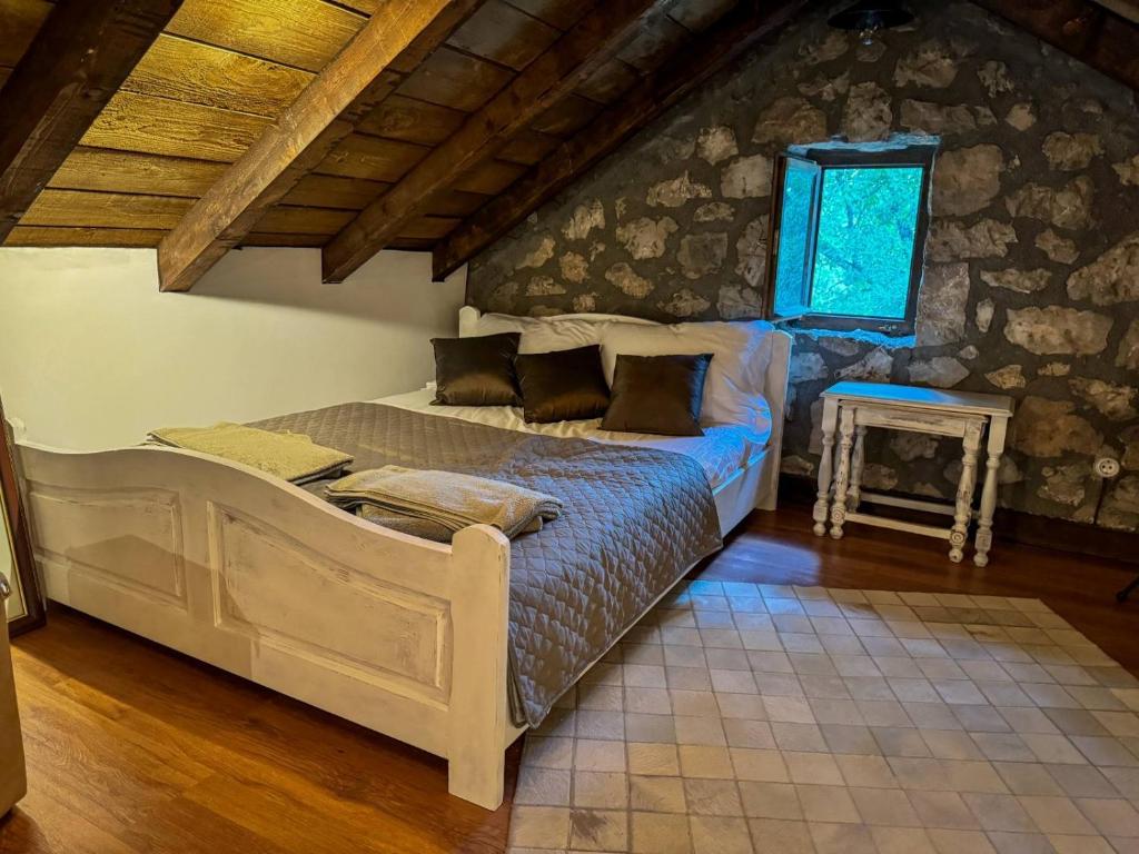 Postel nebo postele na pokoji v ubytování Holiday home Zlatna Glavica