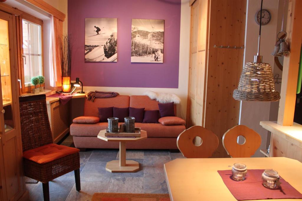 Χώρος καθιστικού στο Chalet Alpine Royal A Top 13