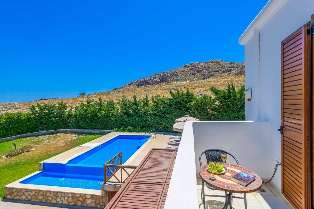 The swimming pool at or close to Lindos Emerald