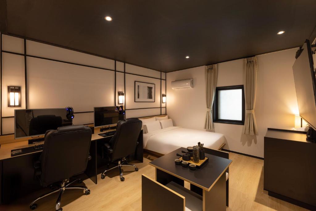 Postel nebo postele na pokoji v ubytování Mitasuya Ryokan Hotel Incheon by Aank
